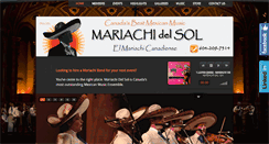 Desktop Screenshot of mariachidelsol.com