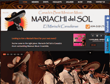 Tablet Screenshot of mariachidelsol.com